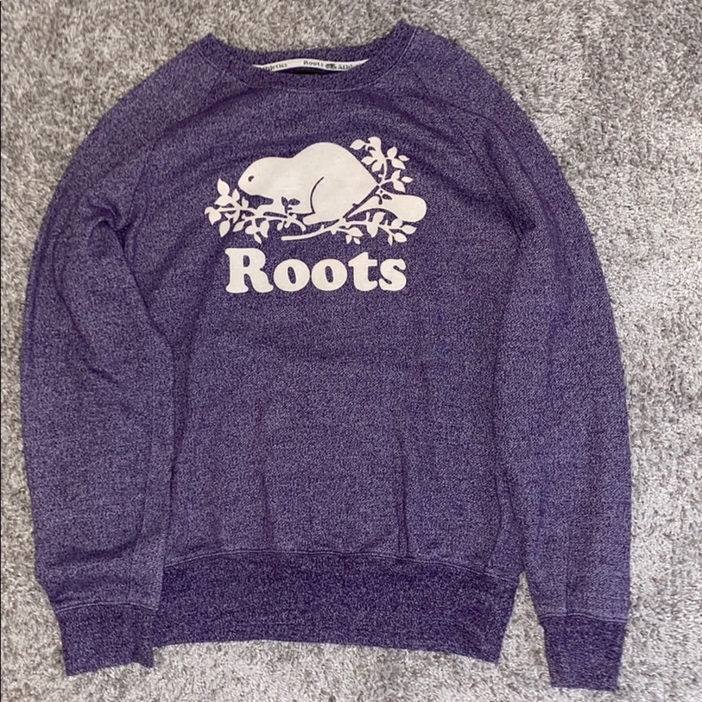 Purple Roots crewneck sweatshirt